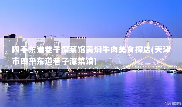 四平东道巷子深菜馆黄焖牛肉美食探店(天津市四平东道巷子深菜馆)