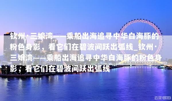 钦州·三娘湾——乘船出海追寻中华白海豚的粉色身影，看它们在碧波间跃出弧线_钦州·三娘湾——乘船出海追寻中华白海豚的粉色身影，看它们在碧波间跃出弧线